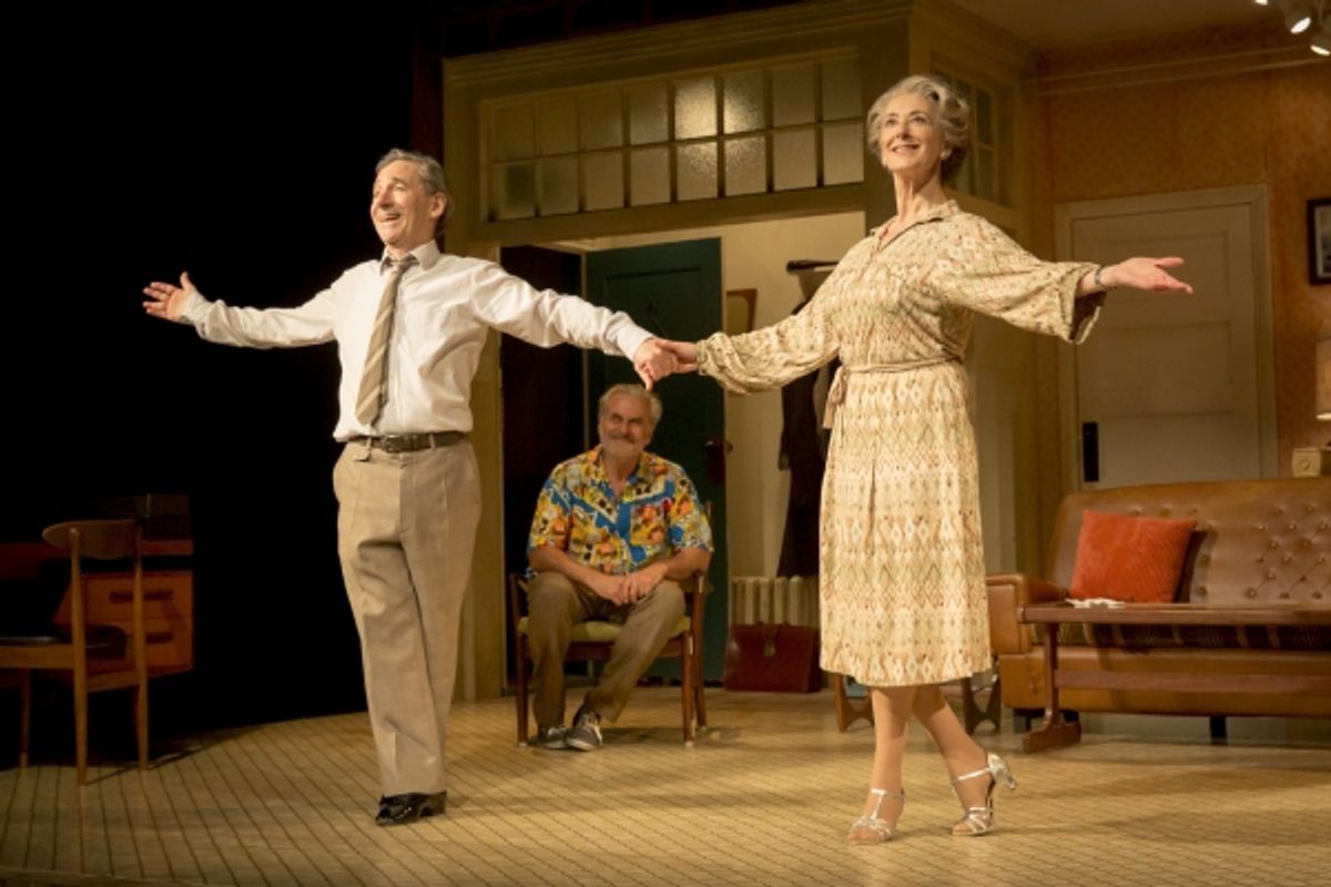 Joe (Harry Shearer), Billy (Oliver Cotton) and Elli (Maureen Lipman) at 