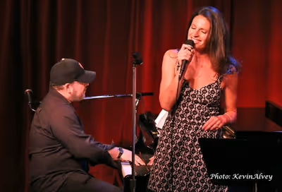 Frank Wildhorn and Jackie Burns Photo