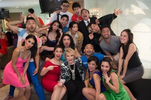 Joan Rivers with the Cast of HERE LIES LOVE Photo