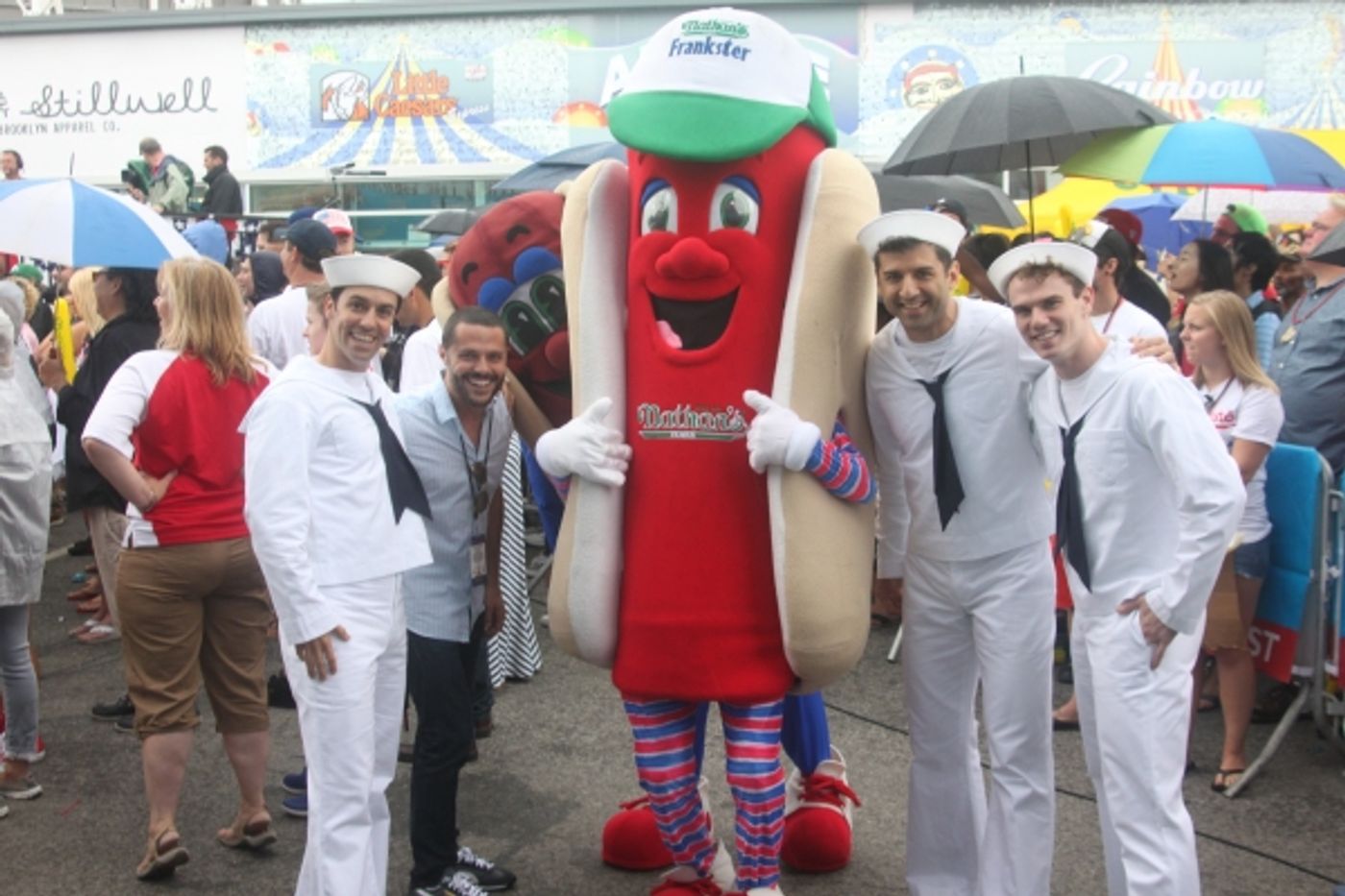 Exclusive Photo Coverage: ON THE TOWN Stars Perform at Nathan's Fourth of July Hot Dog Eating Contest! Image