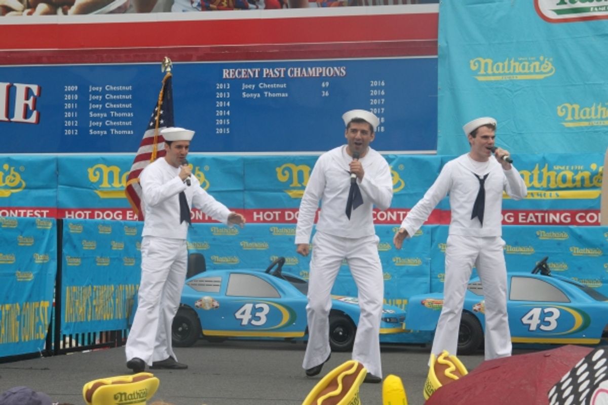 Clyde Alves, Tony Yazbeck and Jay Armstrong Johnson at 