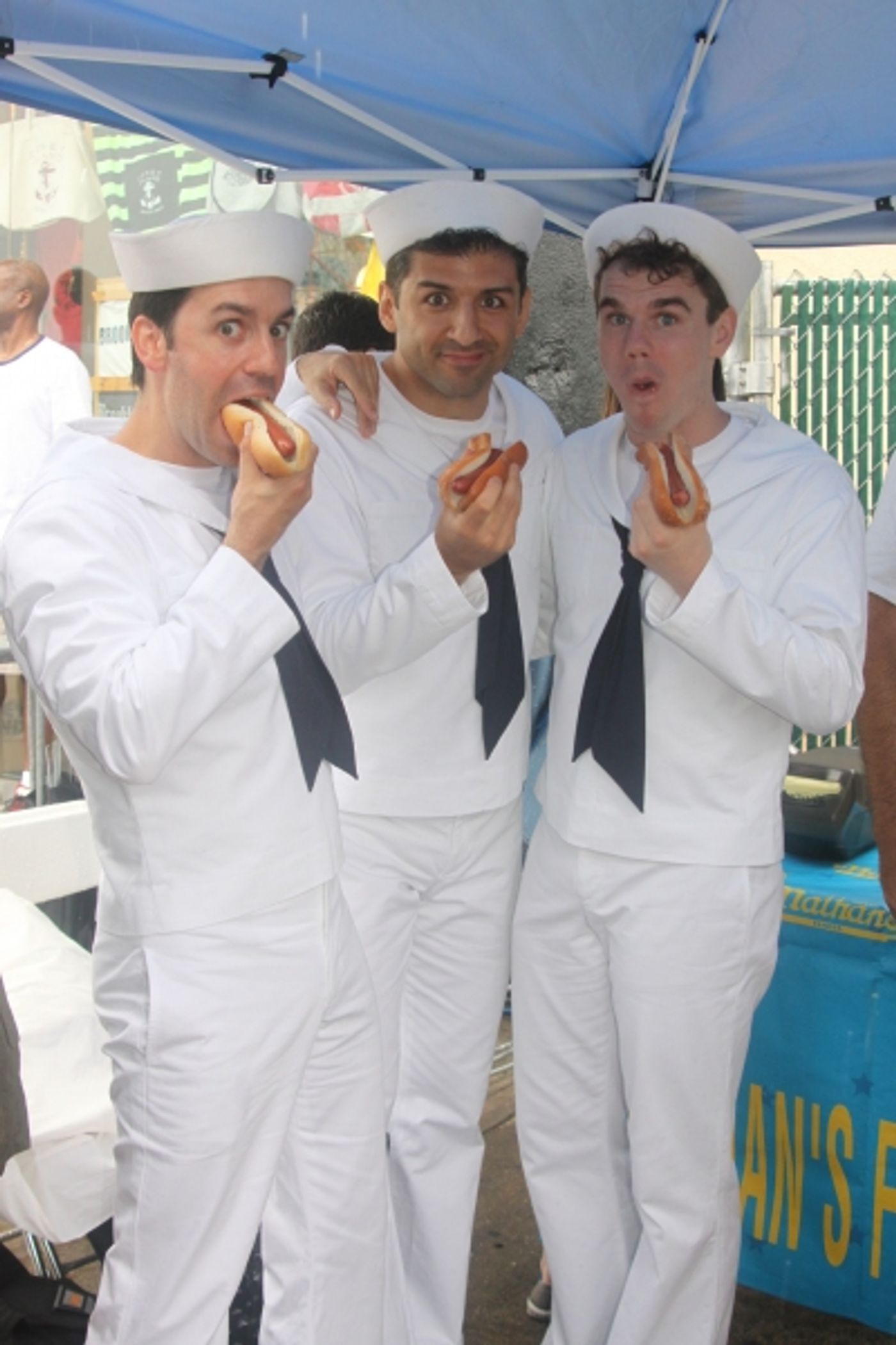 Exclusive Photo Coverage: ON THE TOWN Stars Perform at Nathan's Fourth of July Hot Dog Eating Contest! Image