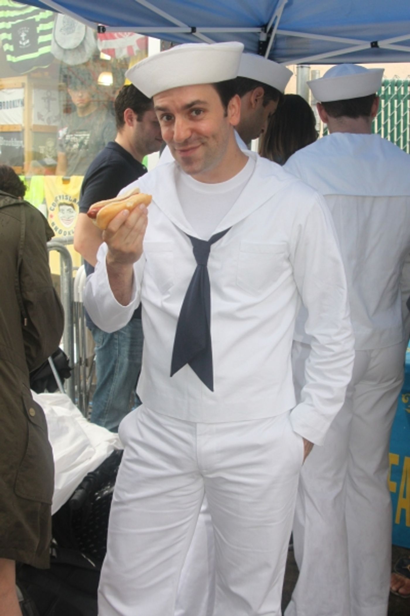Exclusive Photo Coverage: ON THE TOWN Stars Perform at Nathan's Fourth of July Hot Dog Eating Contest! Image