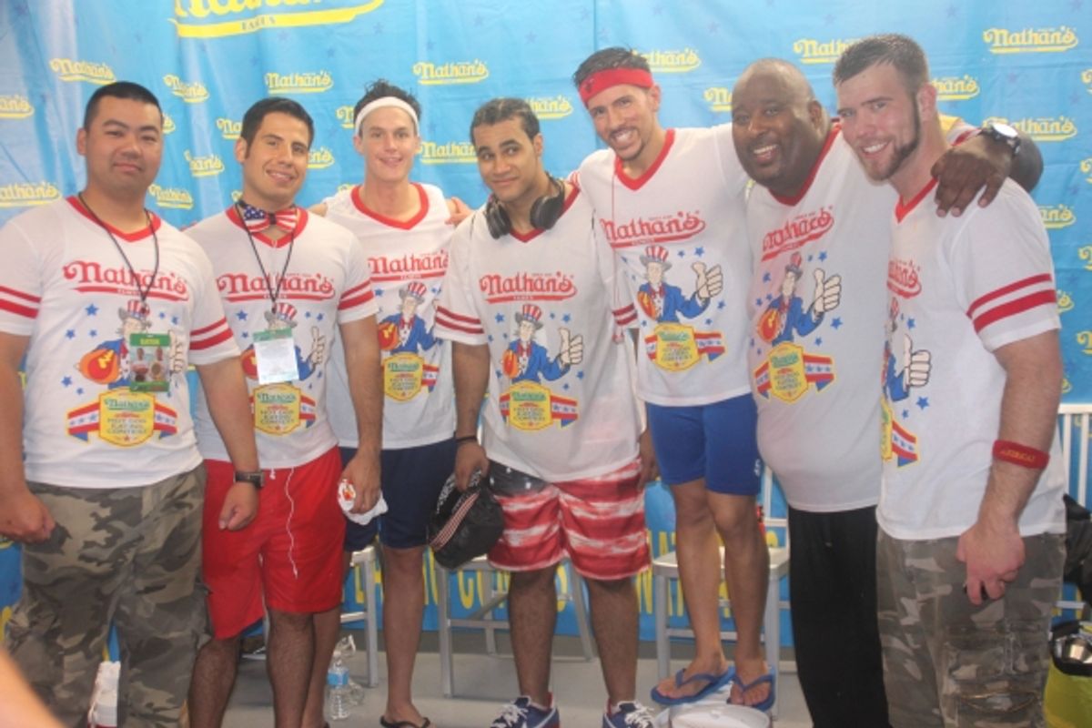 Sgt. Chanuay, Pablo Martinez, Brian Dudzinski, Marcos Owens, Juan Rodriguez, Eric Booker and Ronnie Hartman at 