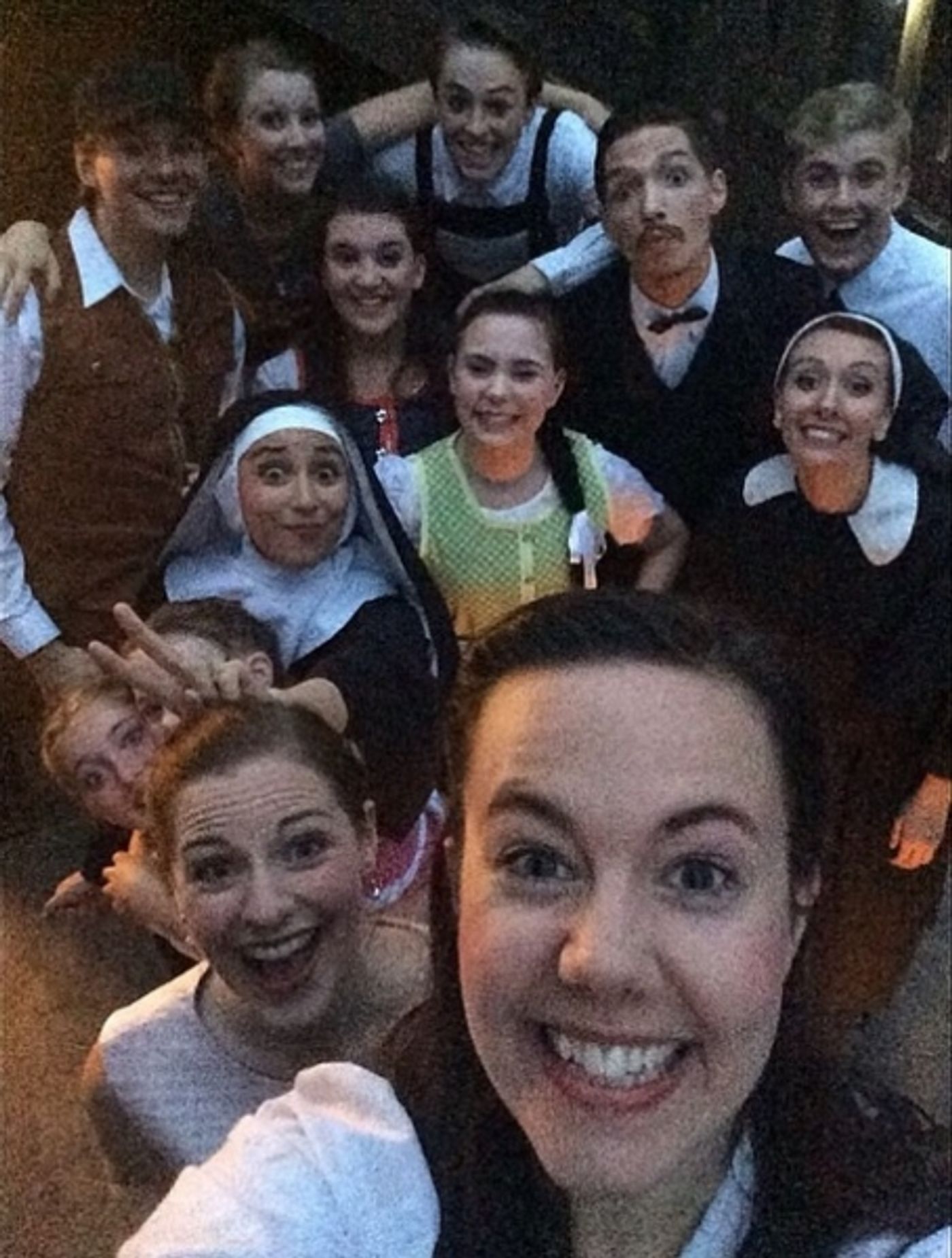 Photo Flash: Saturday Intermission Pics, Part 2 - 7/5 - NEWSIES Enjoy Theatre Life, KINKY BOOTS Preps for Act 2, and More  Image