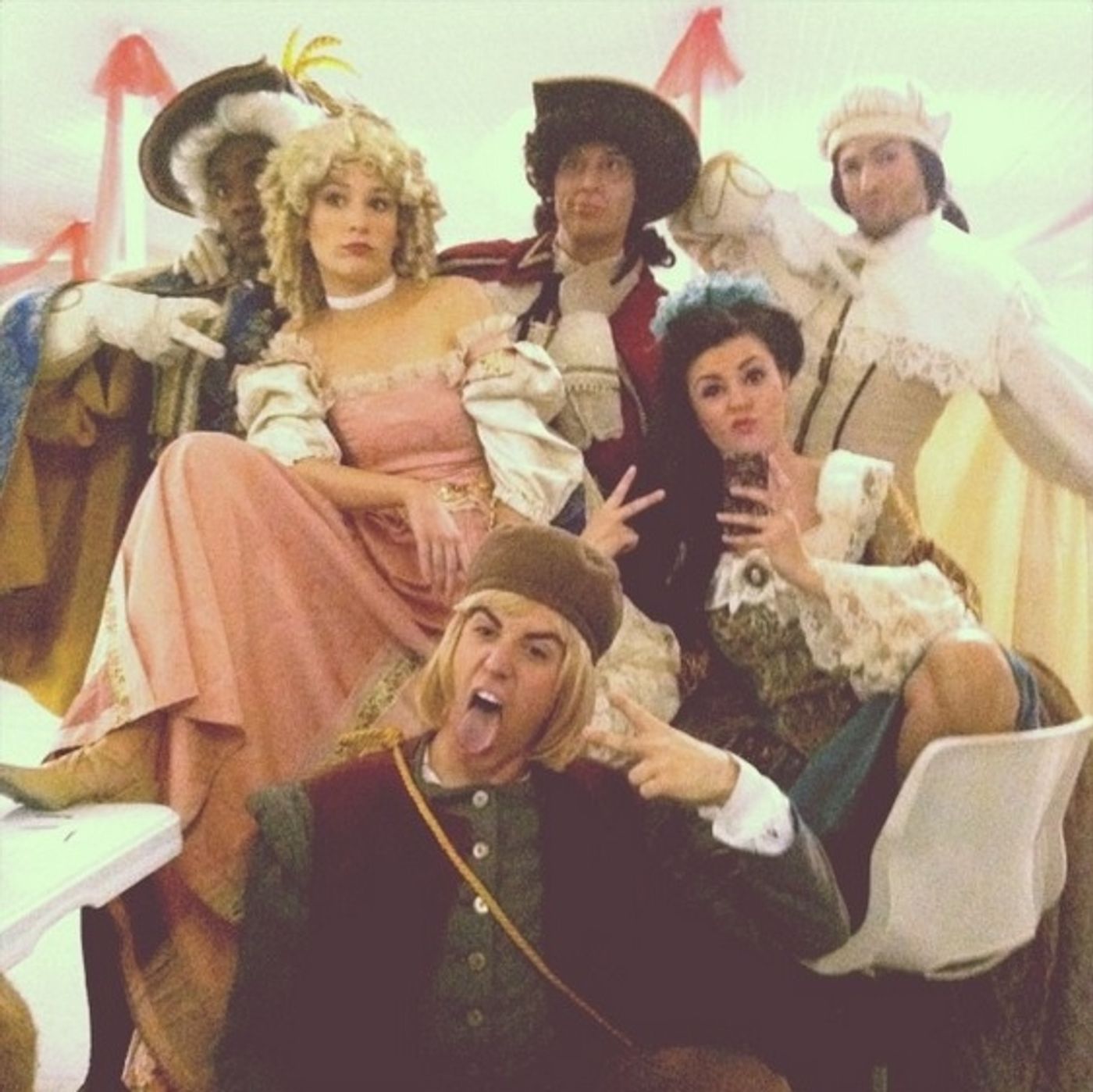 Photo Flash: Saturday Intermission Pics, Part 2 - 7/5 - NEWSIES Enjoy Theatre Life, KINKY BOOTS Preps for Act 2, and More  Image