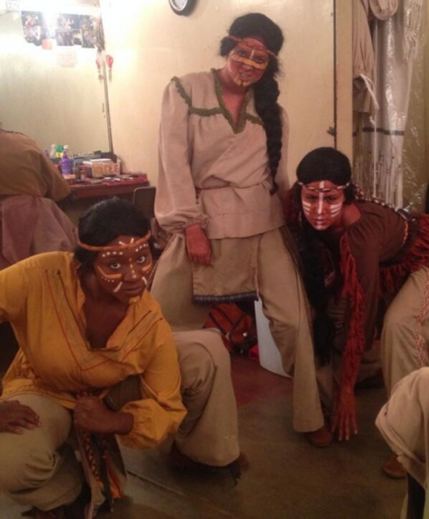 Photo Flash: Saturday Intermission Pics, Part 2 - 7/5 - NEWSIES Enjoy Theatre Life, KINKY BOOTS Preps for Act 2, and More  Image