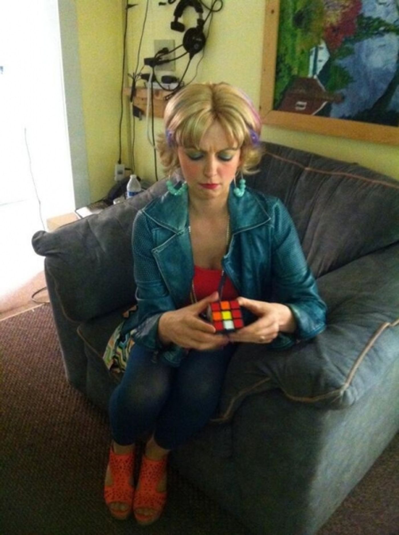 Photo Flash: Saturday Intermission Pics, Part 2 - 7/5 - NEWSIES Enjoy Theatre Life, KINKY BOOTS Preps for Act 2, and More  Image