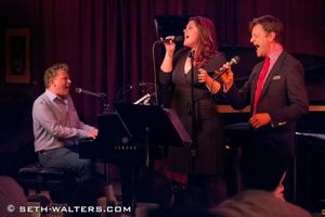 Billy Stritch, Jane Monheit and Jim Caruso Photo