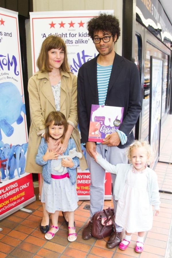 Richard Ayoade and family at the ELEPHANTOM opening Photo