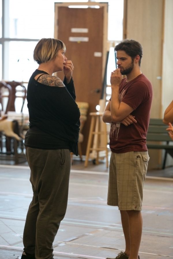 Choreographer Mia Michaels and Jeremy Jordan Photo