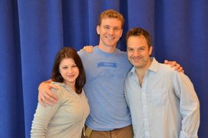 Marlo Hunter and Adam Overett with Vadim Feichtner Photo