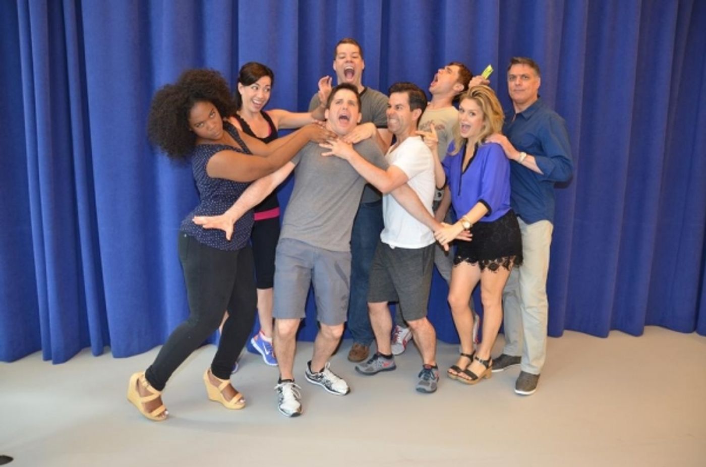 Photo Flash: In Rehearsal with Robert Cuccioli, Kathleen Elizabeth Monteleone, Justin Matthew Sargent and More for Bay Street's MY LIFE IS A MUSICAL  Image