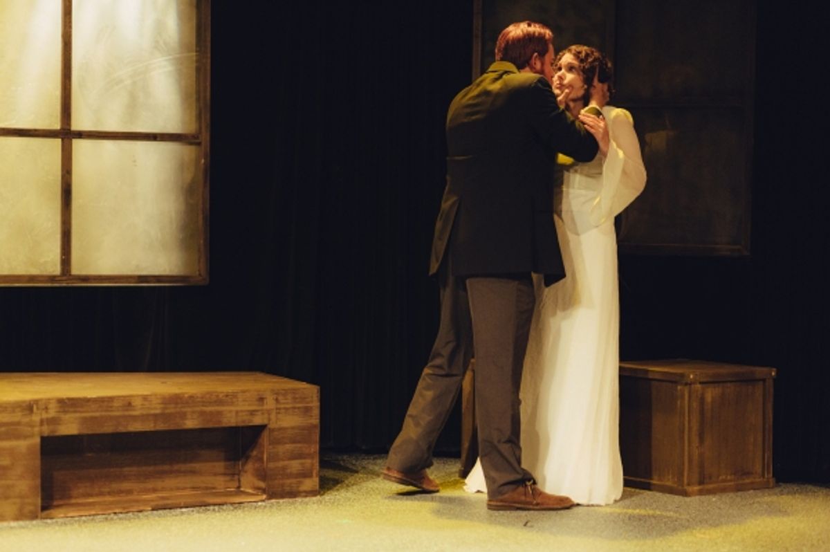 Jordan Foote as Vincent van Gogh and Nicole Jeannine Smith as Marguerite at 