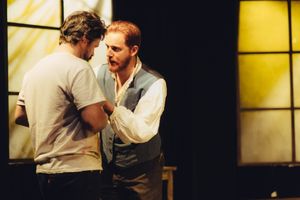 Steve Fisher (Patrick Stone) and Jordan Foote (Vincent van Gogh) @ BroadwayWorld Steve Fisher (Patrick Stone) and Jordan Foote (Vincent van Gogh) Photo