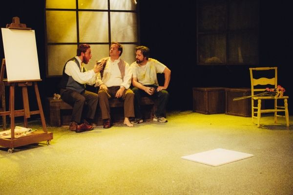 Jordan Foote as Vincent van Gogh, Ned Averill-Snell as Paul Gauiguin and Steve Fisher Photo