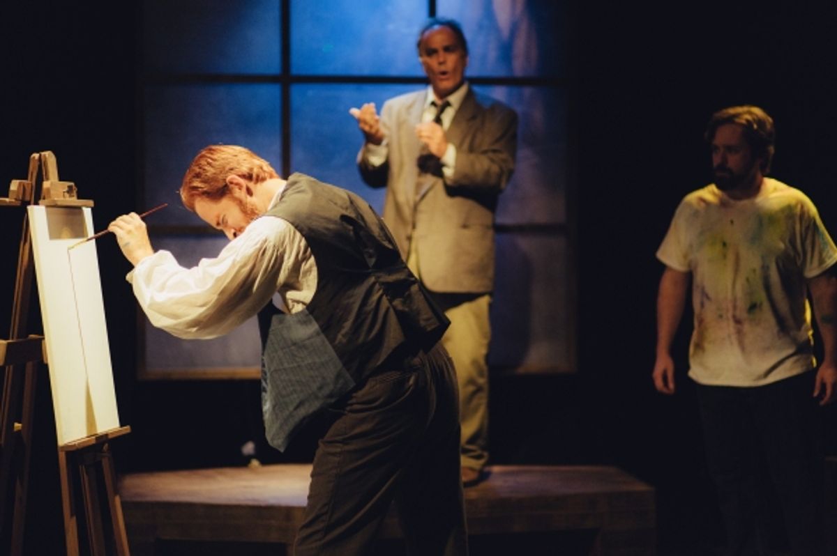 Jordan Foote (Vincent van Gogh), Greg Thompson (Dr. Miller) and Steve Fisher (Patrick Stone) at 