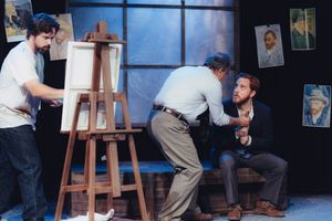 Steve Fisher as Patrick Stone, Greg Thompson as Dr. Miller and Jordan Foote as Vincent van Gogh @ BroadwayWorld Steve Fisher as Patrick Stone, Greg Thompson as Dr. Miller and Jordan Foote as Vincen Photo