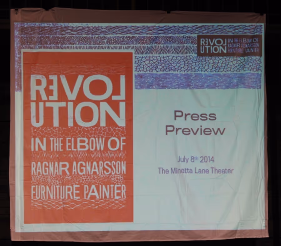 Photo Coverage: Cady Huffman, Kate Shindle & More Preview REVOLUTION IN THE ELBOW OF RAGNAR AGNARSSON FURNITURE PAINTER Image