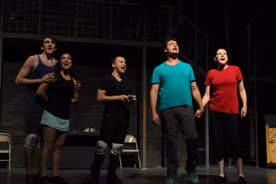 Brad Nacht, Kate Shindle and the cast Photo