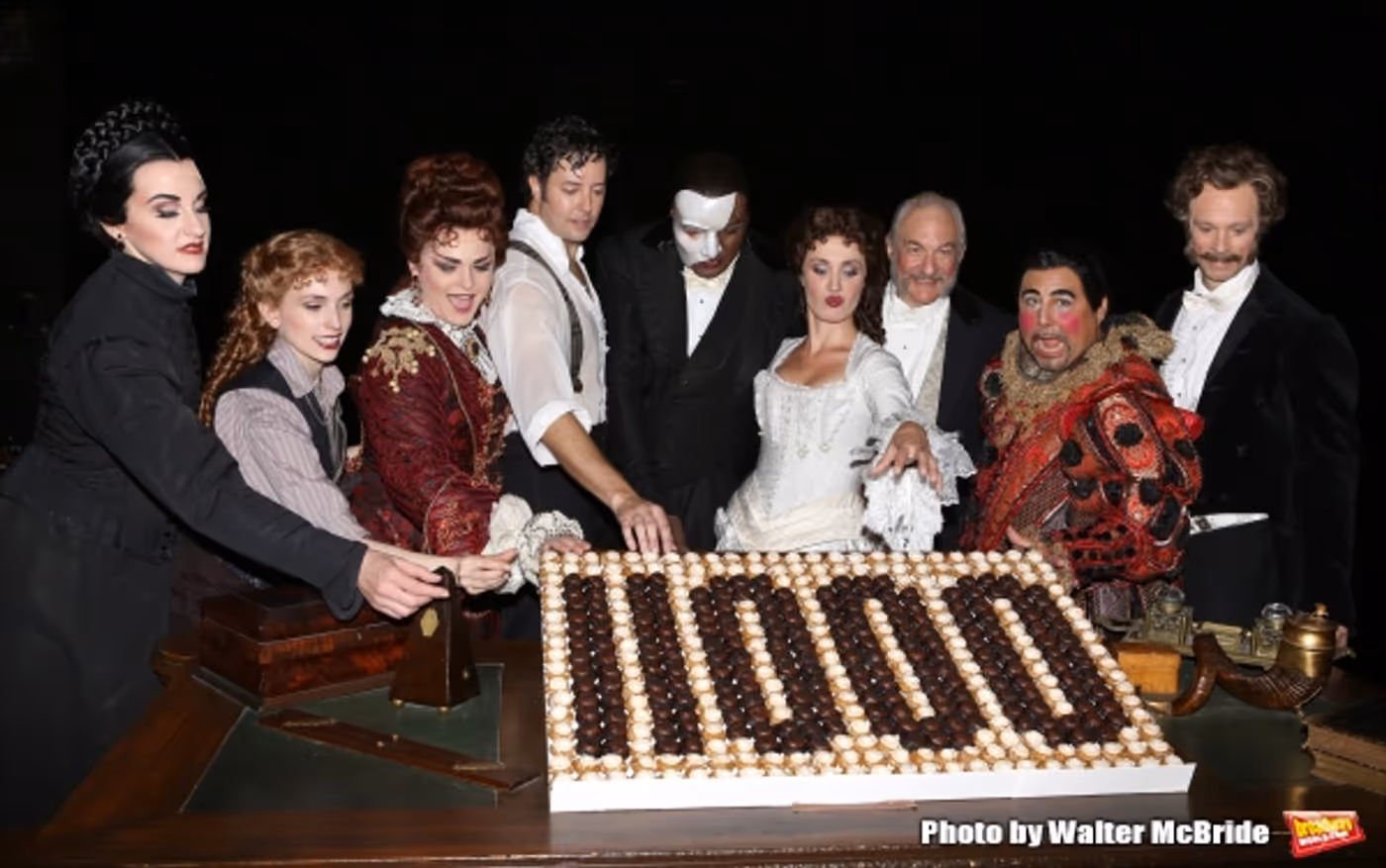 Photo Coverage: Norm Lewis, Sierra Boggess & THE PHANTOM OF THE OPERA Cast Celebrate 11,000 Backstage! Image