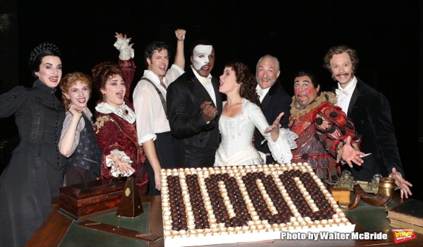 Photo Coverage: Norm Lewis, Sierra Boggess & THE PHANTOM OF THE OPERA Cast Celebrate 11,000 Backstage! Image
