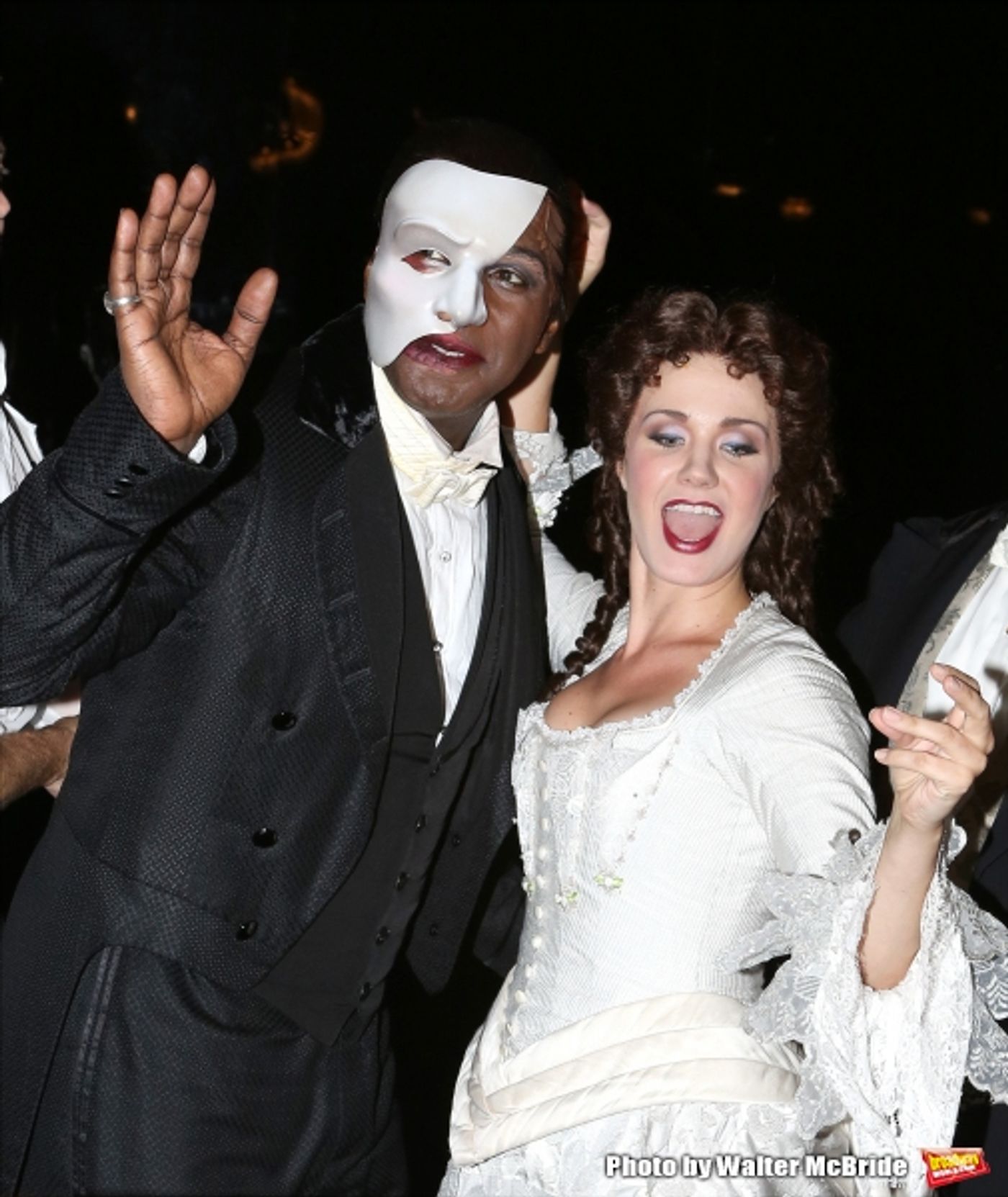 Photo Coverage: Norm Lewis, Sierra Boggess & THE PHANTOM OF THE OPERA Cast Celebrate 11,000 Backstage! Image