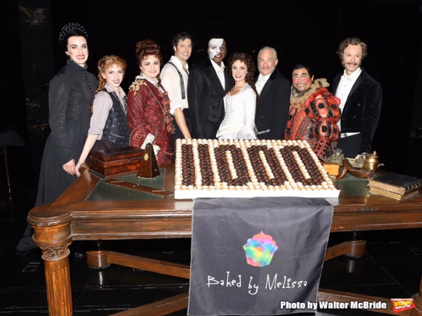 Photo Coverage: Norm Lewis, Sierra Boggess & THE PHANTOM OF THE OPERA Cast Celebrate 11,000 Backstage! Image