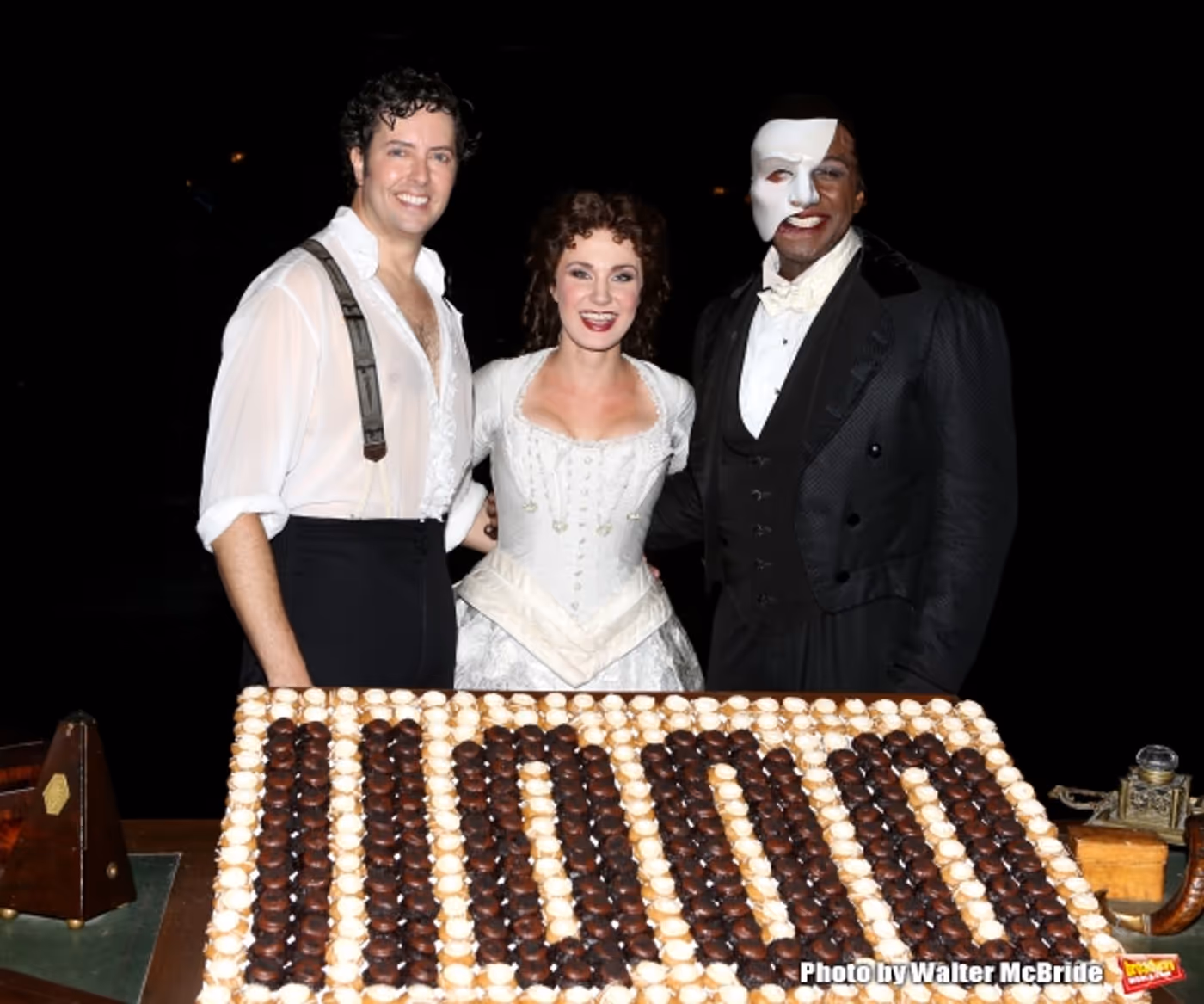 Photo Coverage: Norm Lewis, Sierra Boggess & THE PHANTOM OF THE OPERA Cast Celebrate 11,000 Backstage! Image