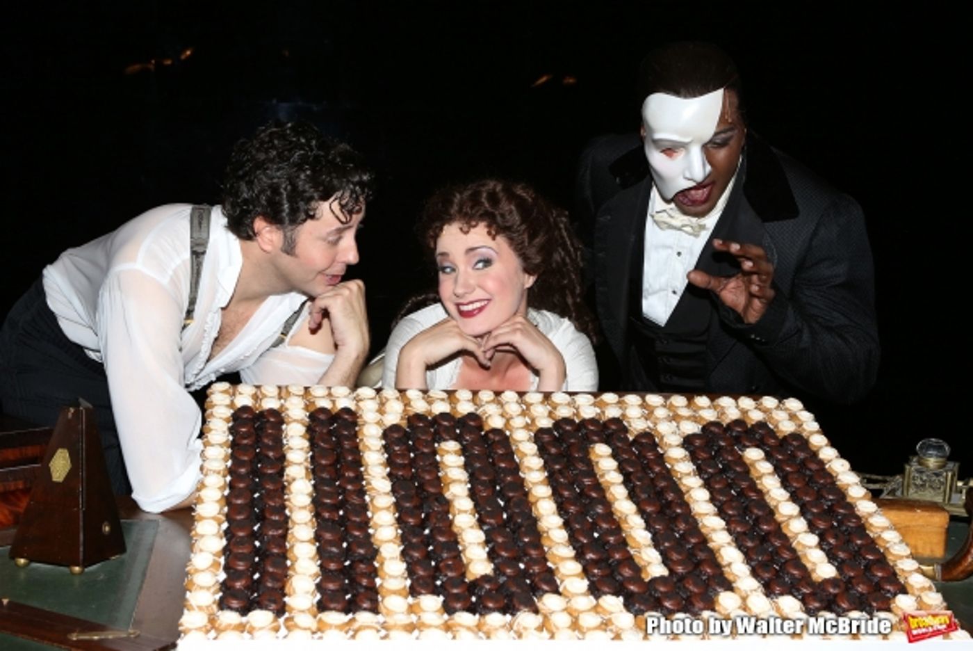 Photo Coverage: Norm Lewis, Sierra Boggess & THE PHANTOM OF THE OPERA Cast Celebrate 11,000 Backstage! Image