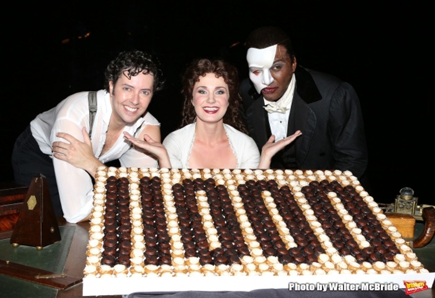 Photo Coverage: Norm Lewis, Sierra Boggess & THE PHANTOM OF THE OPERA Cast Celebrate 11,000 Backstage! Image