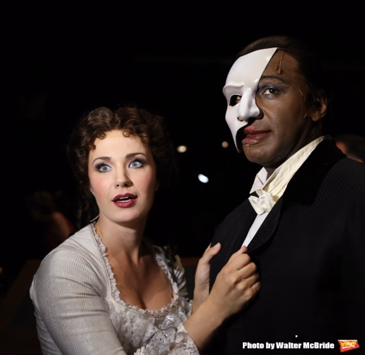 Photo Coverage: Norm Lewis, Sierra Boggess & THE PHANTOM OF THE OPERA Cast Celebrate 11,000 Backstage! Image