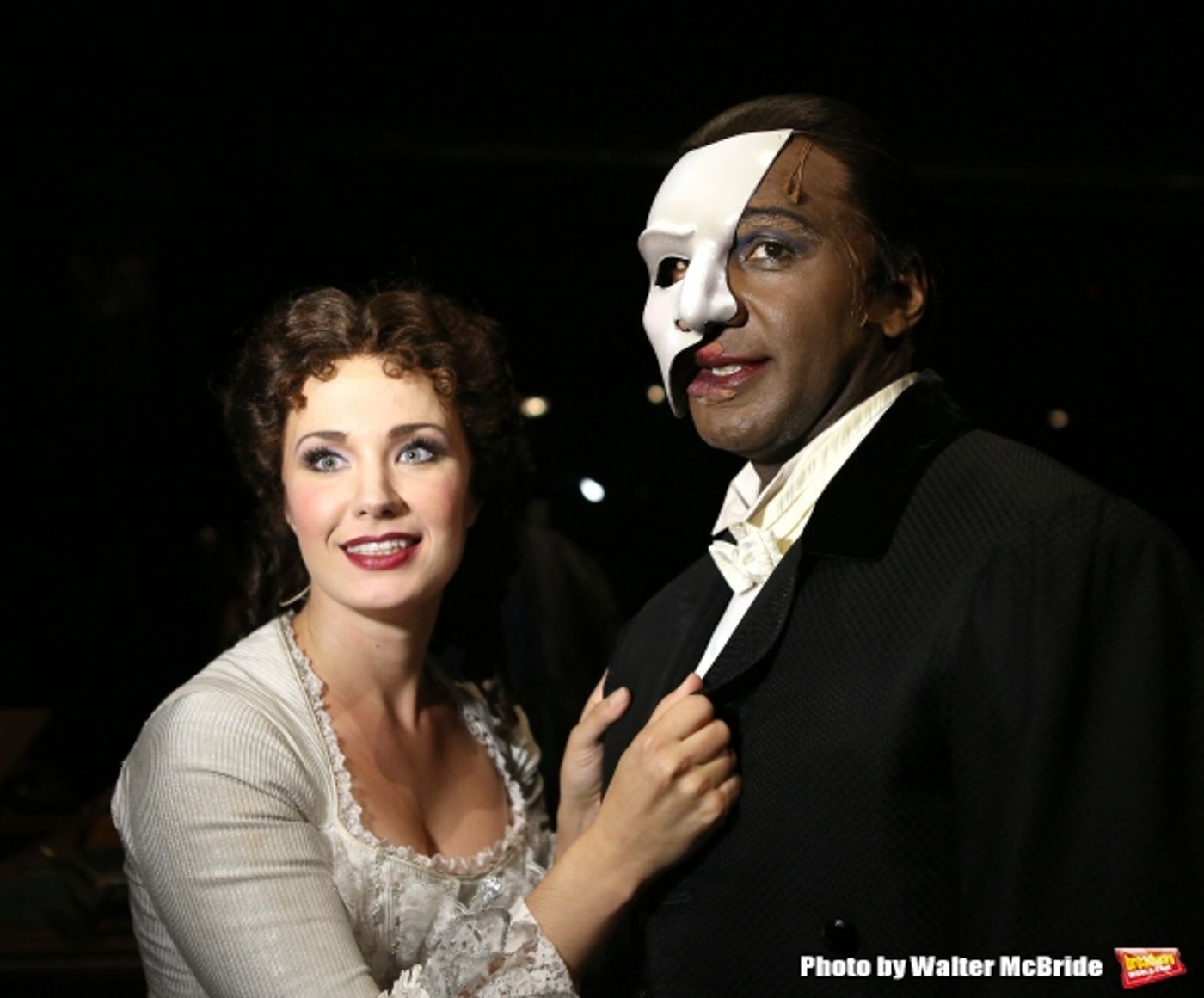 Photo Coverage: Norm Lewis, Sierra Boggess & THE PHANTOM OF THE OPERA Cast Celebrate 11,000 Backstage! Image