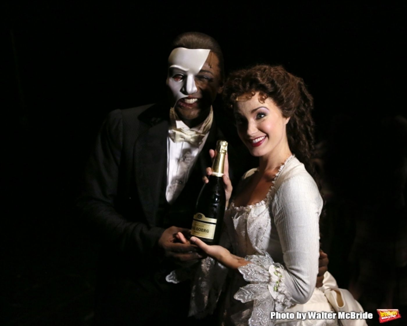 Photo Coverage: Norm Lewis, Sierra Boggess & THE PHANTOM OF THE OPERA Cast Celebrate 11,000 Backstage! Image