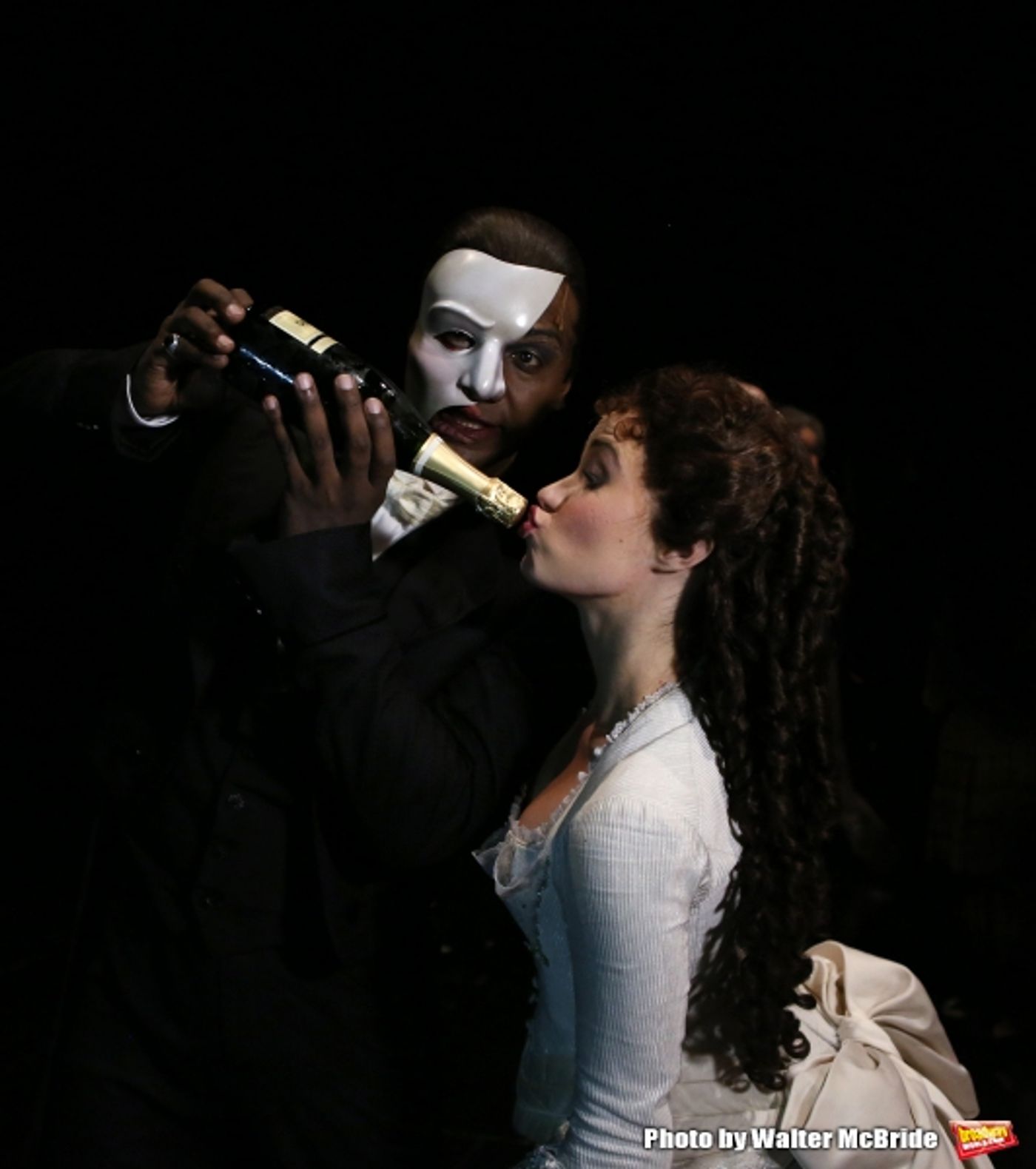Photo Coverage: Norm Lewis, Sierra Boggess & THE PHANTOM OF THE OPERA Cast Celebrate 11,000 Backstage! Image