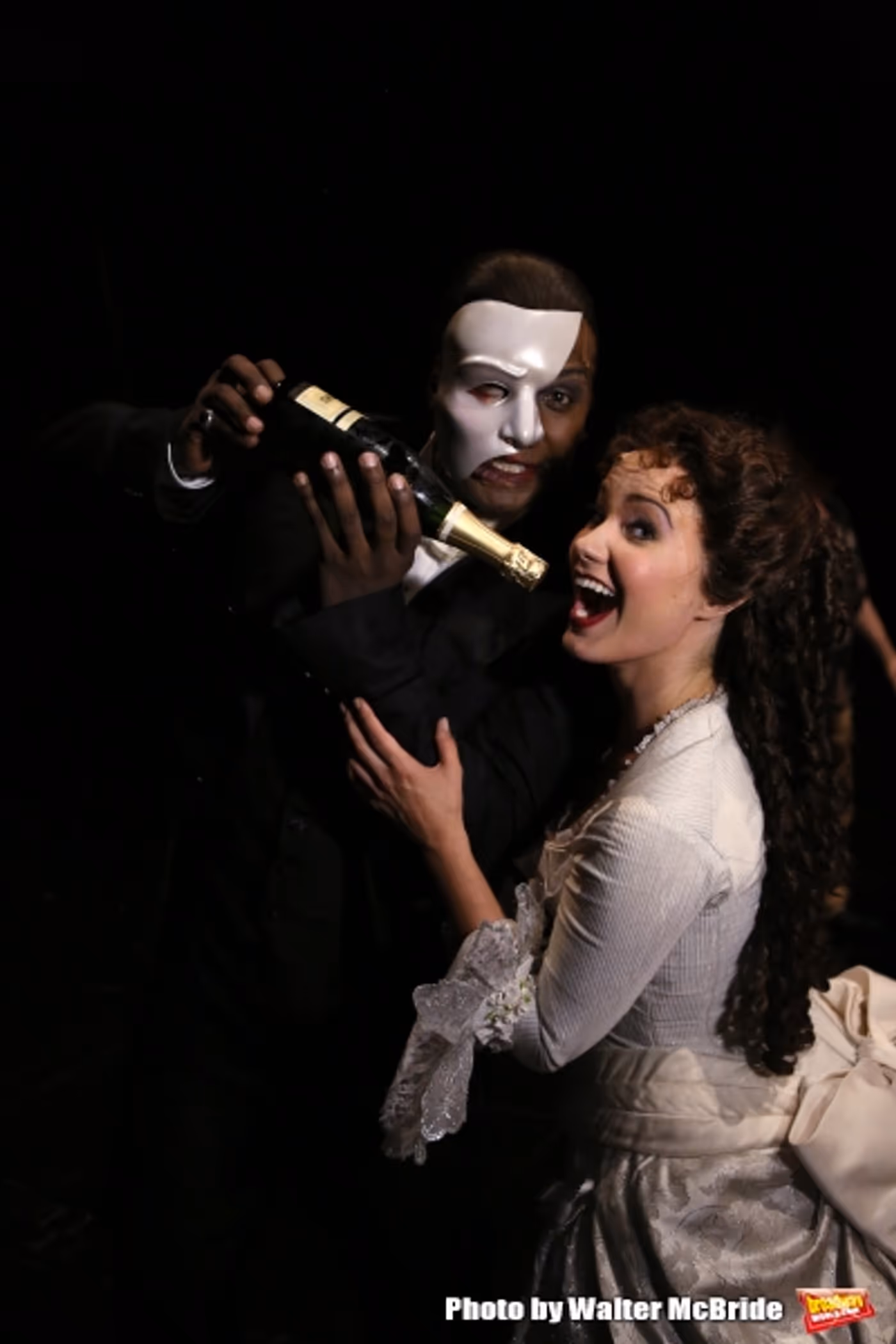 Photo Coverage: Norm Lewis, Sierra Boggess & THE PHANTOM OF THE OPERA Cast Celebrate 11,000 Backstage! Image