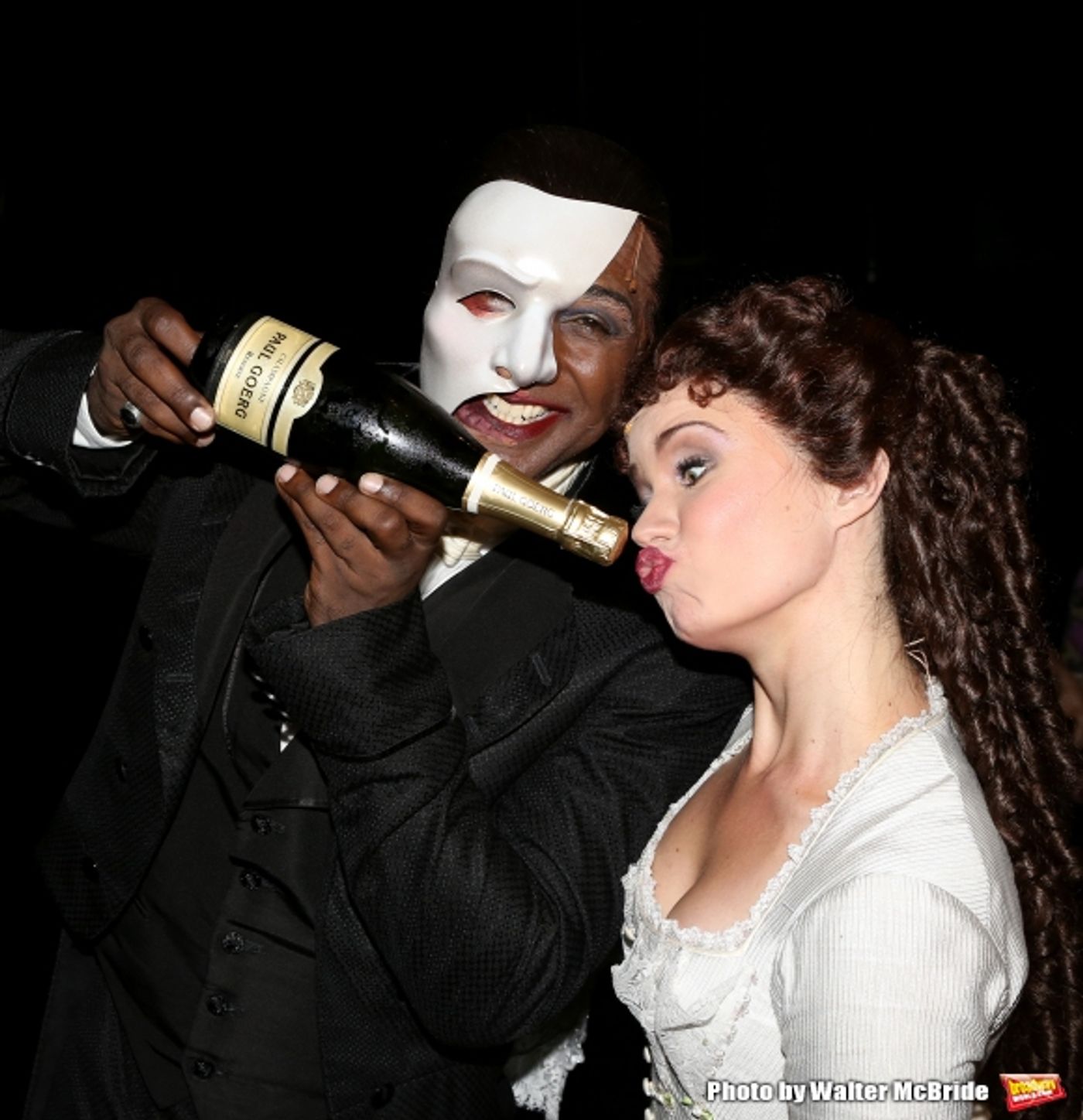 Photo Coverage: Norm Lewis, Sierra Boggess & THE PHANTOM OF THE OPERA Cast Celebrate 11,000 Backstage! Image