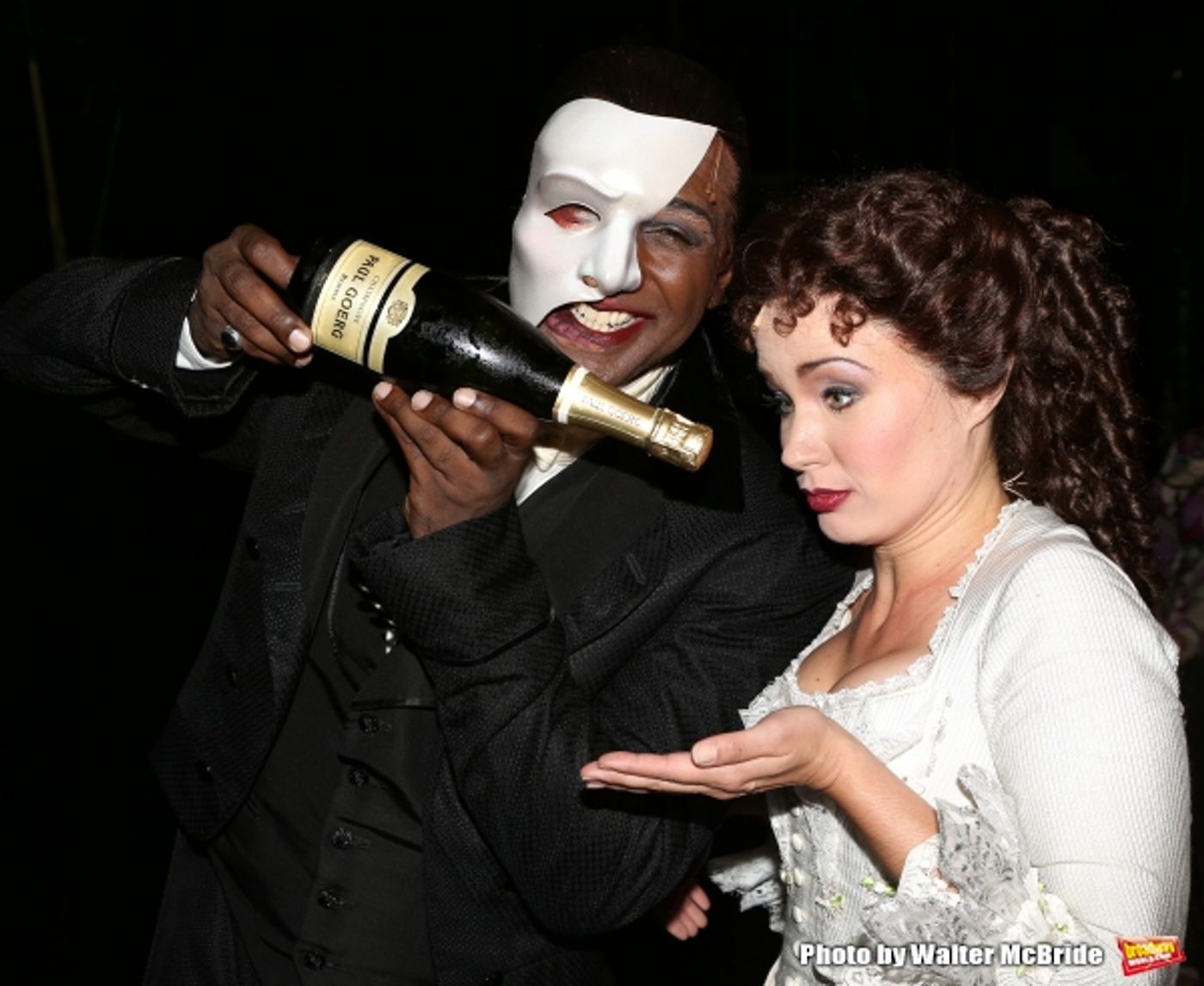 Photo Coverage: Norm Lewis, Sierra Boggess & THE PHANTOM OF THE OPERA Cast Celebrate 11,000 Backstage! Image