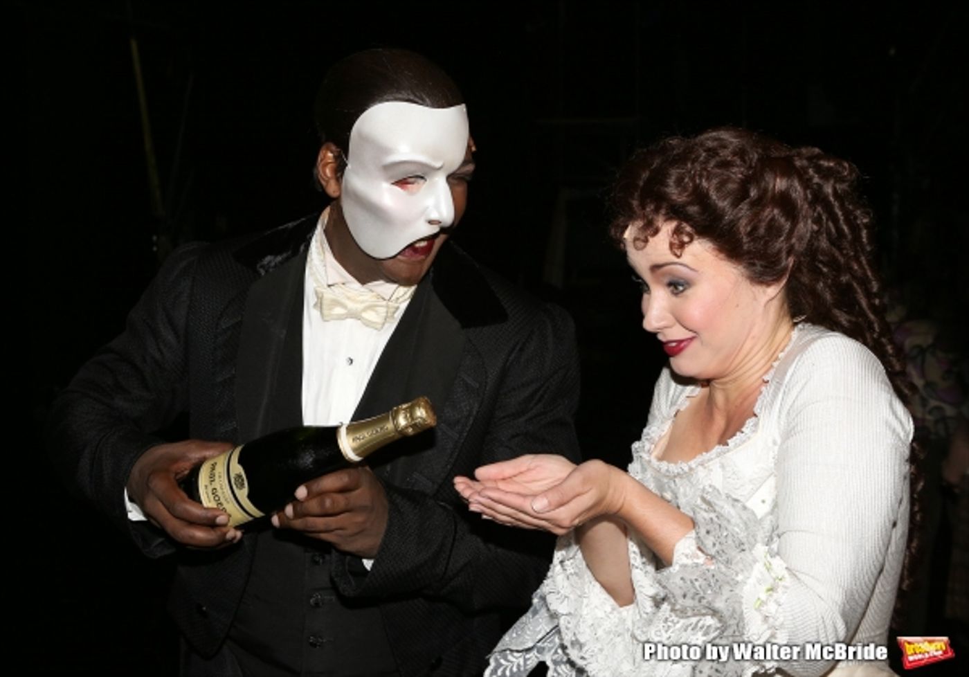 Photo Coverage: Norm Lewis, Sierra Boggess & THE PHANTOM OF THE OPERA Cast Celebrate 11,000 Backstage! Image