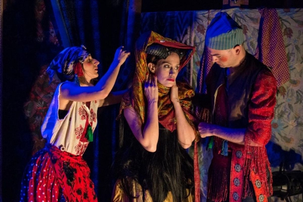 Liliya Sotirova as a Mummer, Juliana Francis Kelly as The Devil, Tavish Miller as The Dancer at 