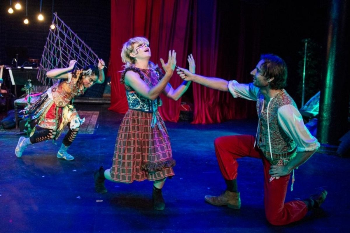 Nikki Calonge as an Urchin, Admiral Grey as The Orphan, Ean Sheehy as The Narrator at 