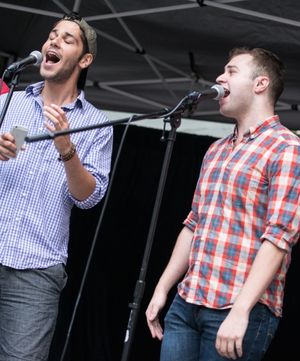 Perry Sherman (PETER) and Trey Harrington (KURT) @ BroadwayWorld Perry Sherman (PETER) and Trey Harrington (KURT) Photo