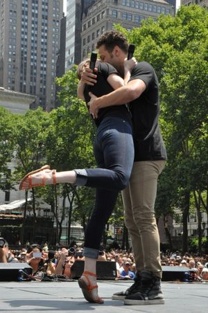 Christine Dwyer and Justin Guarini Photo
