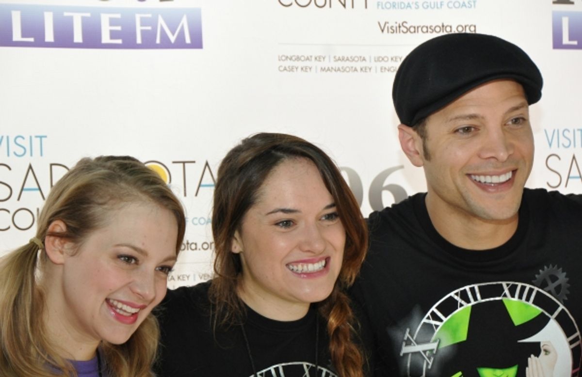 Jenni Barber, Christine Dwyer and Justin Guarini at 