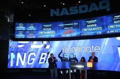 JOSHUA ALDRIDGE, iLUMINATE Robots, MIRAL KOTB, NASDAQ VP DAVID WICKS Photo