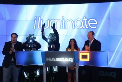 OSHUA ALDRIDGE, iLUMINATE Robots, MIRAL KOTB, NASDAQ VP DAVID WICKS Photo