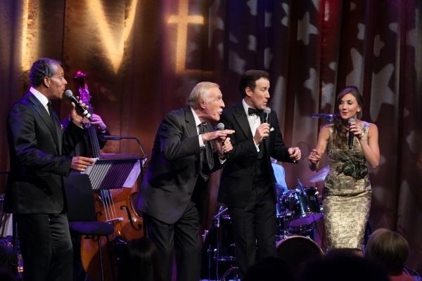 Lance Ellington Bruce Forsyth Anton Du Beke Summer Strallen Photo