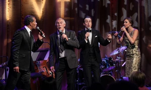 Lance Ellington Bruce Forsyth Anton Du Beke Summer Strallen Photo