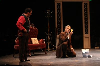 Robert Creighton (Bert) and David Engel (George Banks) Photo