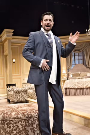 Perry Ojeda portrays the world-famous tenor who has come to the Cleveland Grand Opera Company for a special one-night appearance (and accidental disappearance) @ BroadwayWorld Perry Ojeda portrays the world-famous tenor who has come to the Cleveland Grand Opera Photo